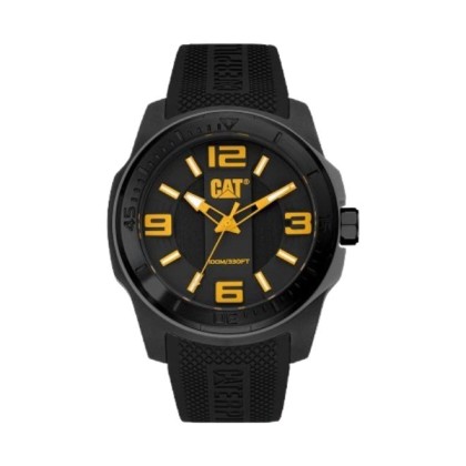 CAT GRIDLOCK LX-161-21-137 Black Silicone Band 10ATM 47MM Analog Watch